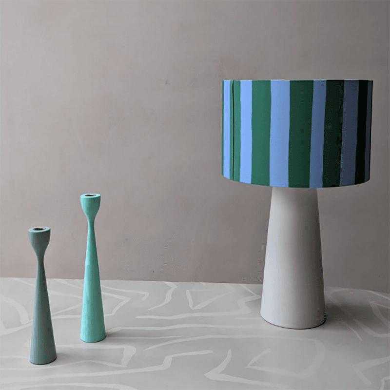 Stripe Drum Shade