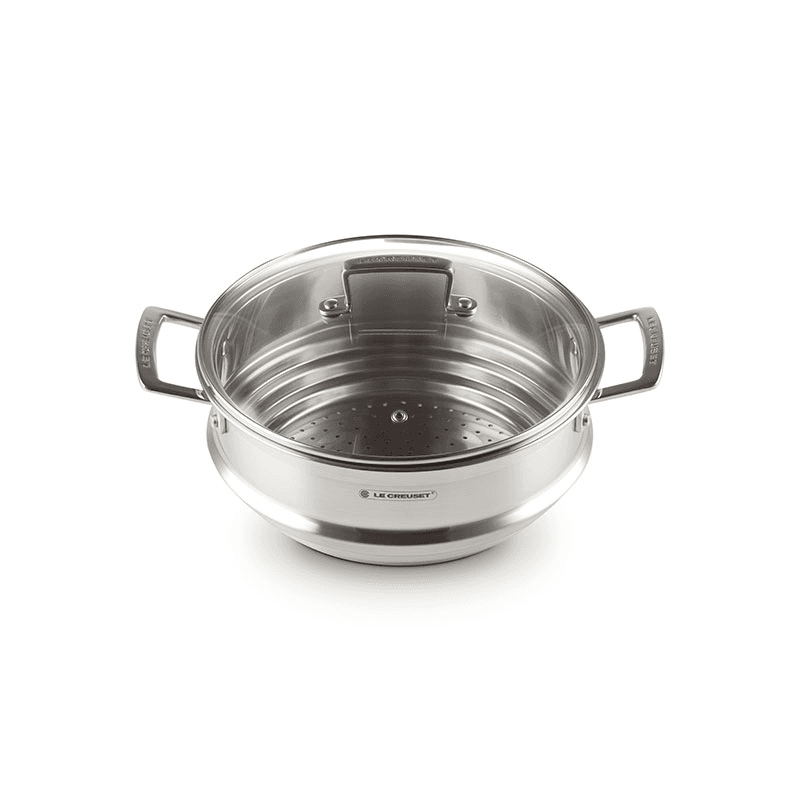Classic 3-ply Large Multisteamer with Lid, Stainless Steel