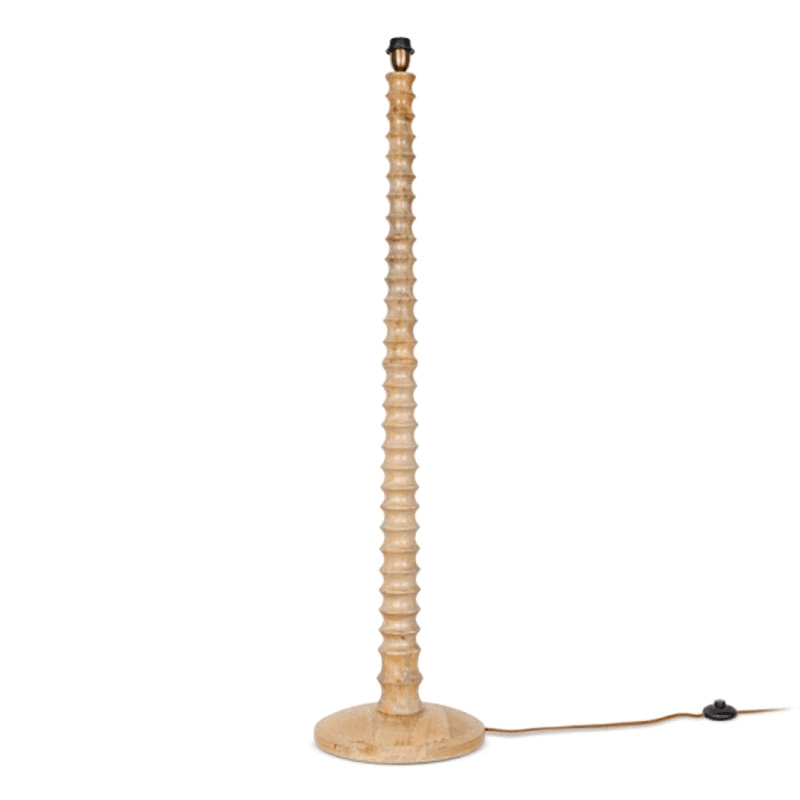 Avisa Mango Wood Floor Lamp, Natural