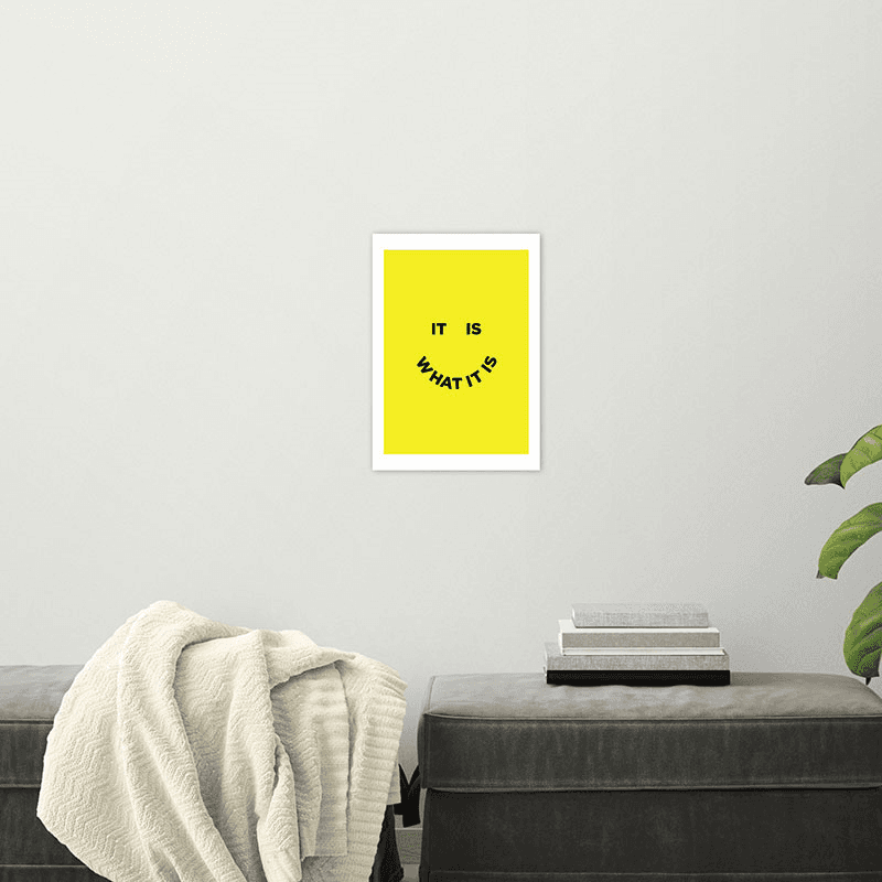 Julia Walck It Is What It Is Print, Yellow