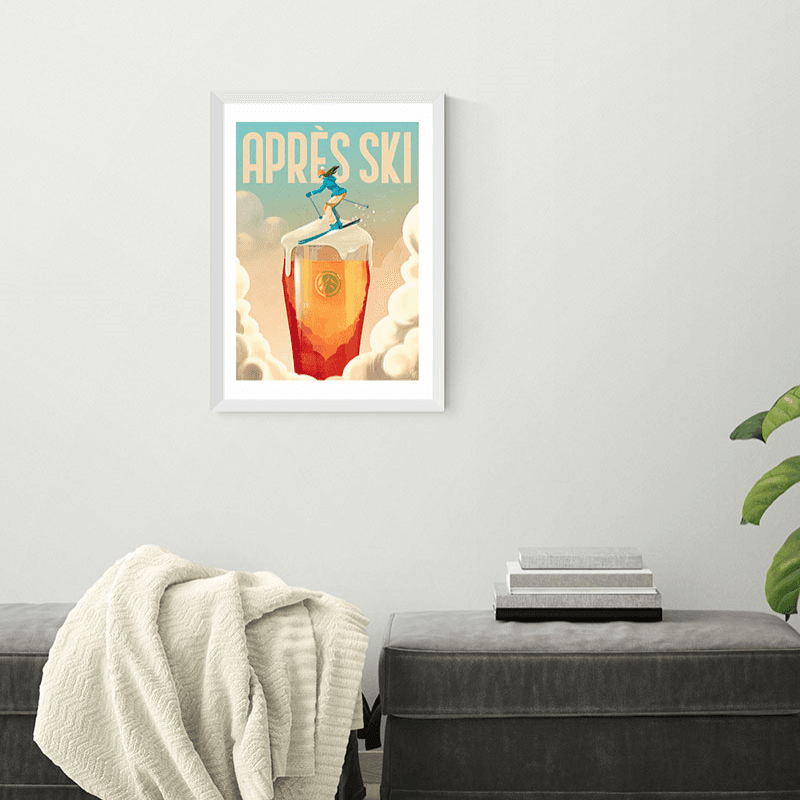 Mark Harrison Apres Ski Ii Print, White Frame