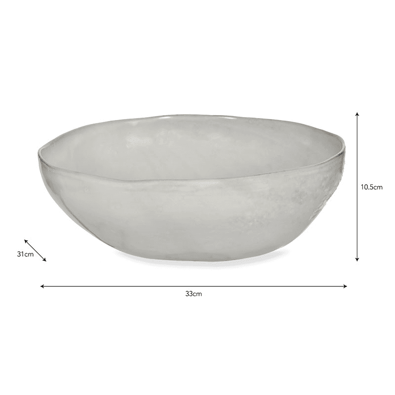 Ithaca Salad Bowl, White