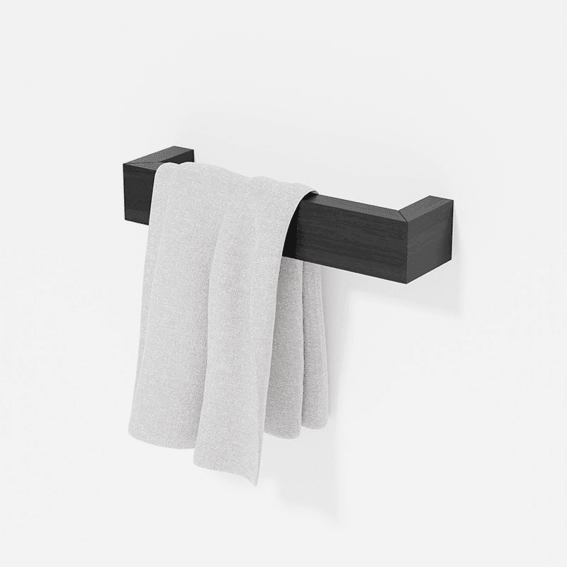 Slimline Hand Towel Rail, Dark Oak