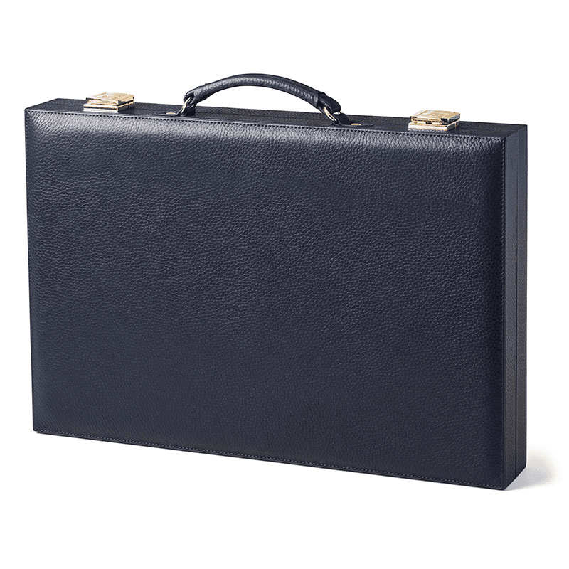 Backgammon Set, Navy Pebble