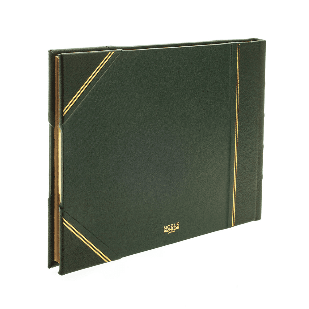 Original Landscape Lined Visitors Book, Green