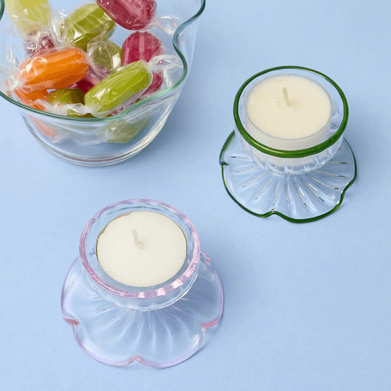 Rimmed Set of 2 Tealight Holders