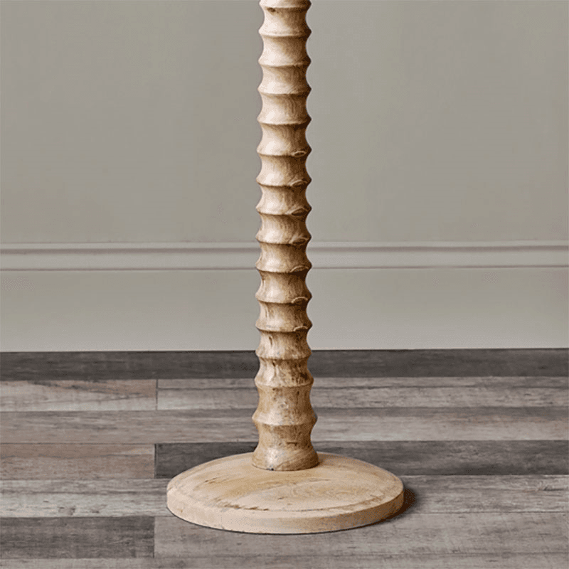 Avisa Mango Wood Floor Lamp, Natural