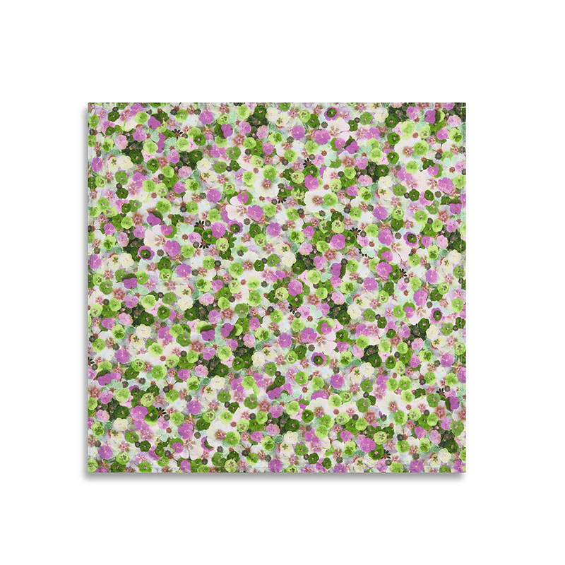 Le Marché aux Fleurs Linen Napkin, Purple/Pink/Green