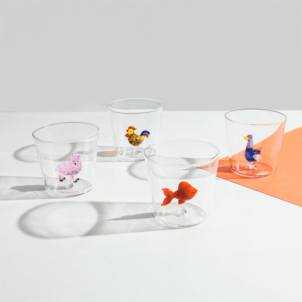 Animal Farm Fish Tumbler, Red