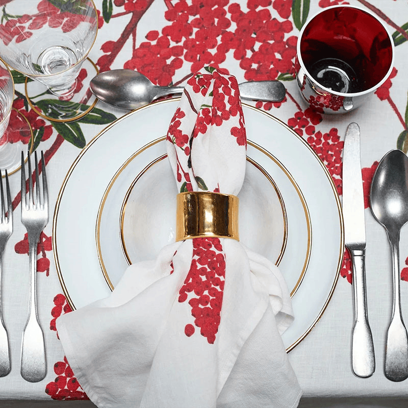 Les Airelles Linen Napkin, Red