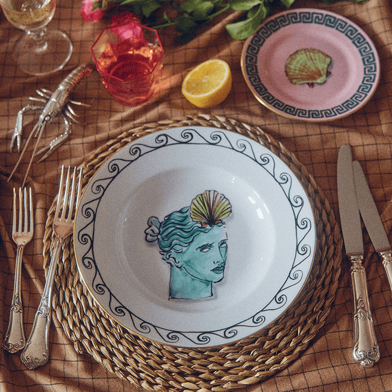 Il Viaggio Di Nettuno Soup Bowl, White