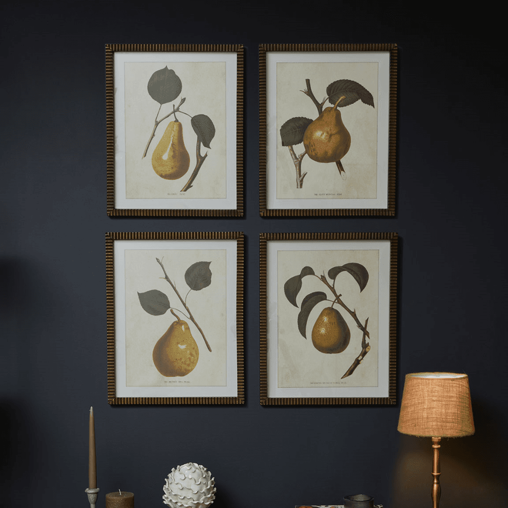 Pear Set of 4 Wall Art