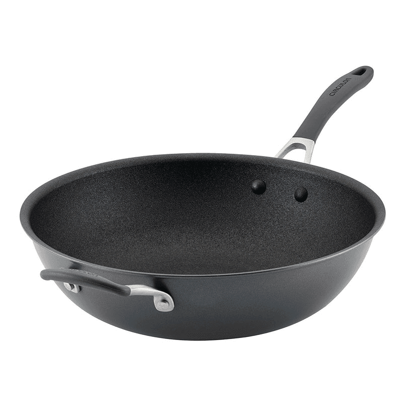 A1 ScratchDefense Non-Stick Wok, Grey