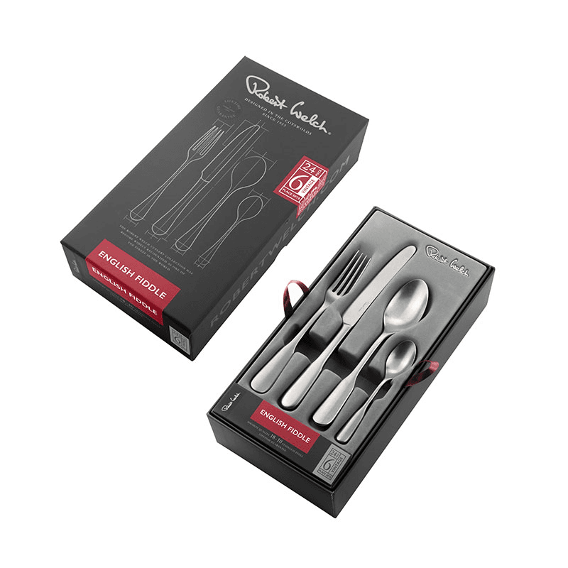 Fiddle Vintage 24 Piece Cutlery Set, Stainless Steel