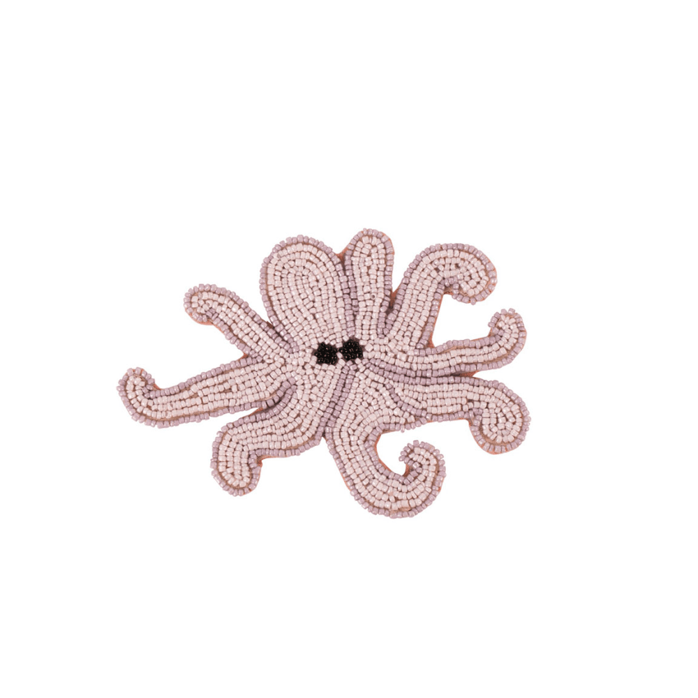 Beaded Animal Set of 4 Coasters, Multi