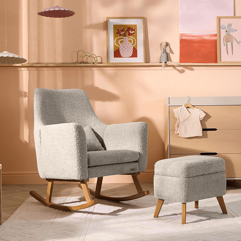 Oscar Luxe Rocking Chair & Footstool