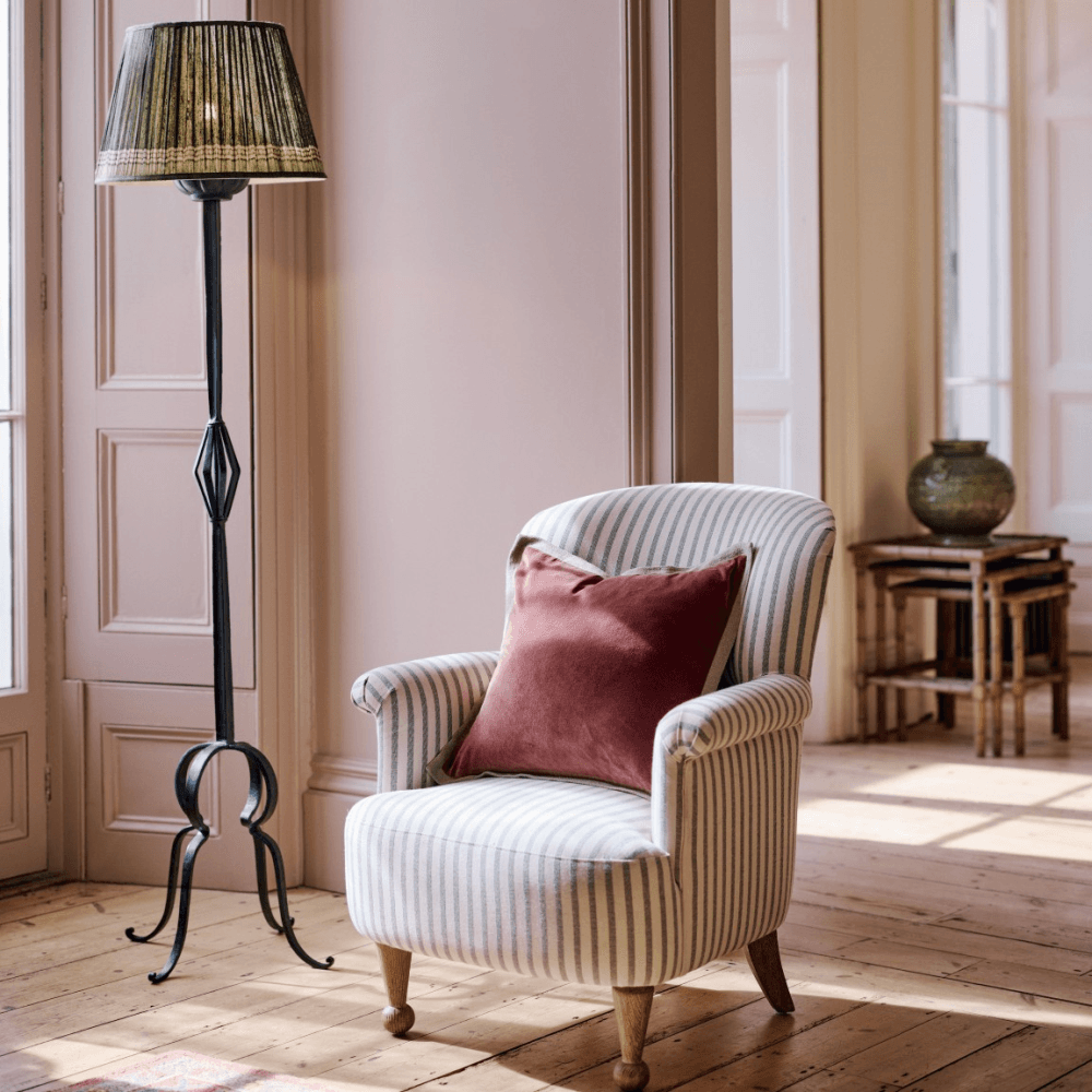 Clementina Floor Lamp Base, Verdigris