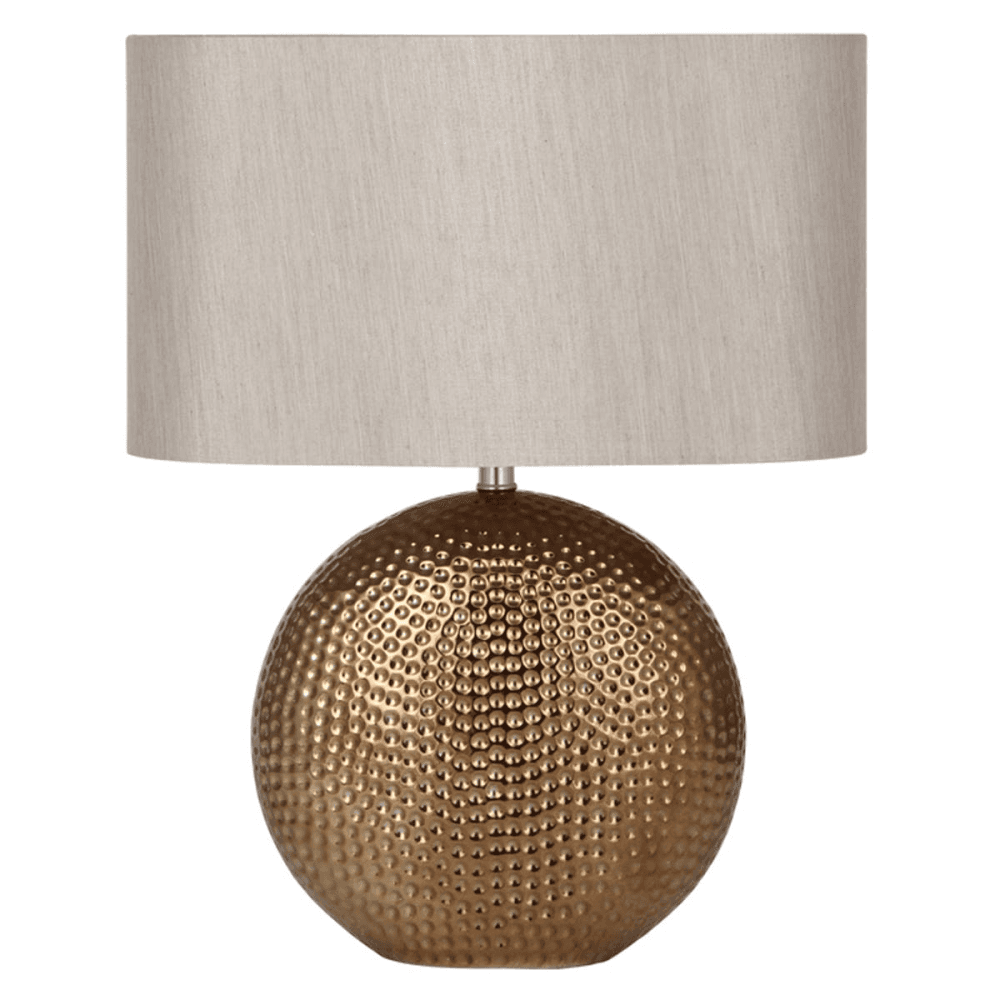 Mabel Ceramic Table Lamp, Bronze