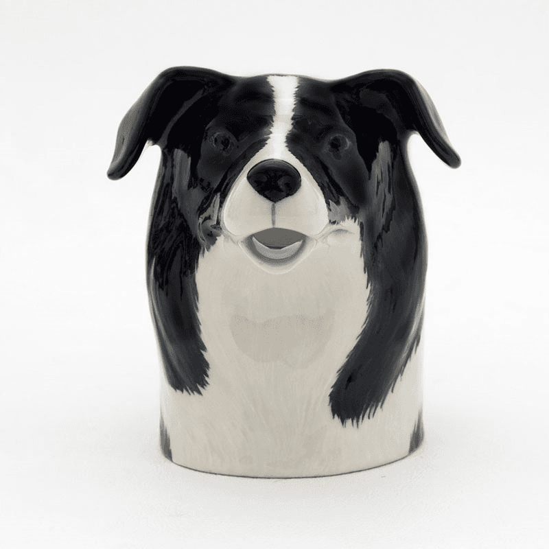 Border Collie Medium Water Jug, Black/White
