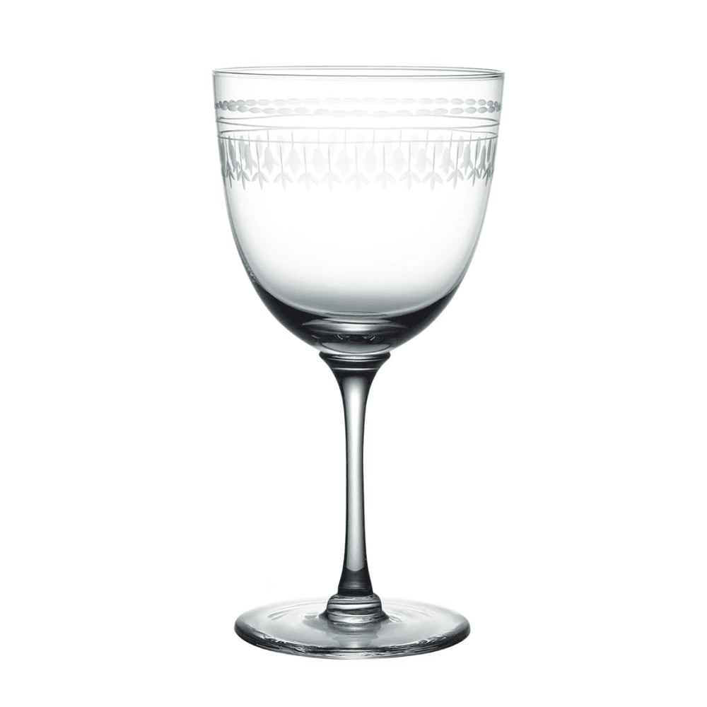 Ovals Set of 6 Red Wine Glasses, Clear