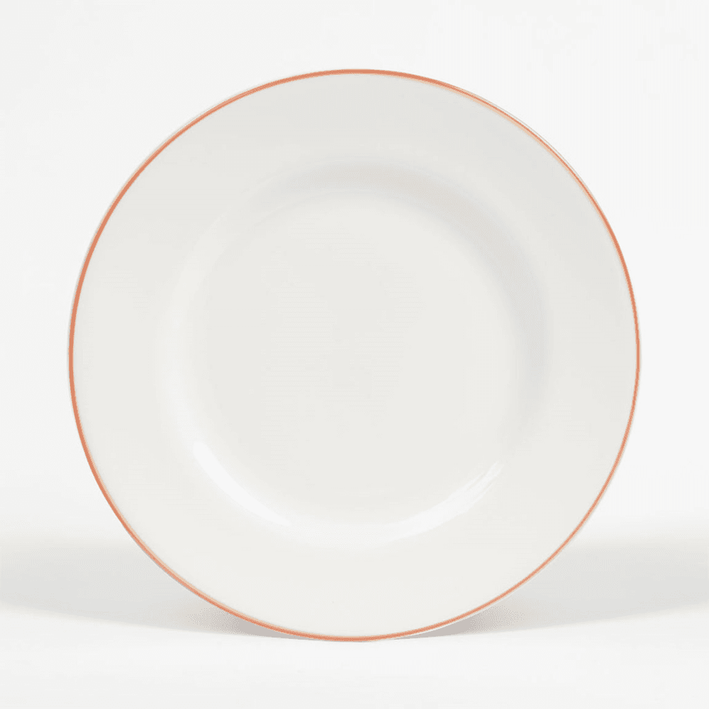 Rimmed Side Plate, Coral