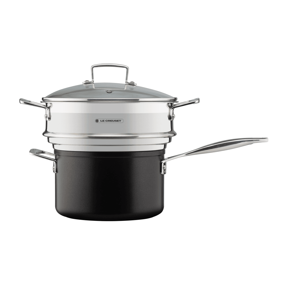 Classic 3-ply Large Multisteamer with Lid, Stainless Steel