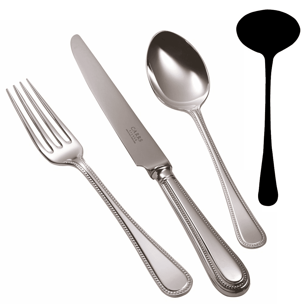 Bead Soup Ladle, Silver Plate