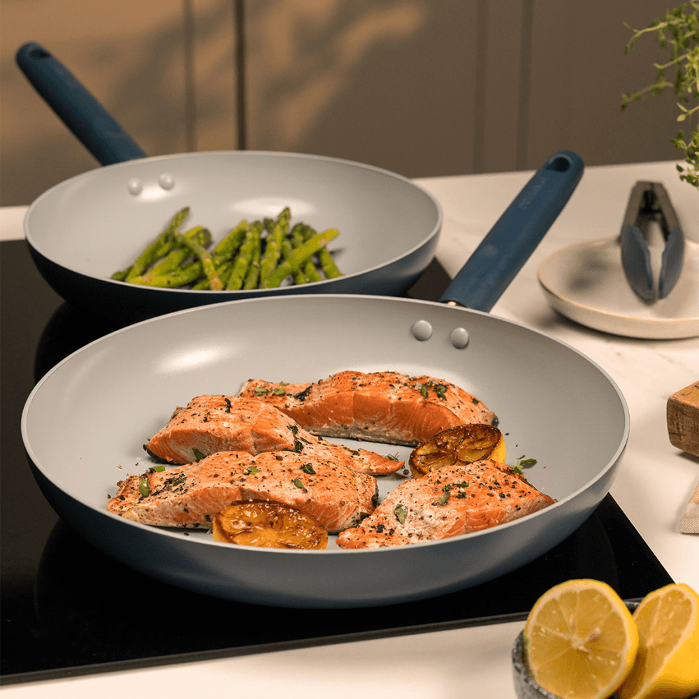Ceramic Set of 2 Non-Stick Frying Pans