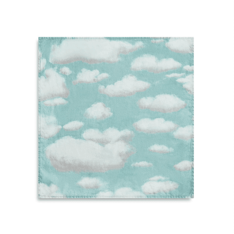'Nuages' Linen Napkin, Blue