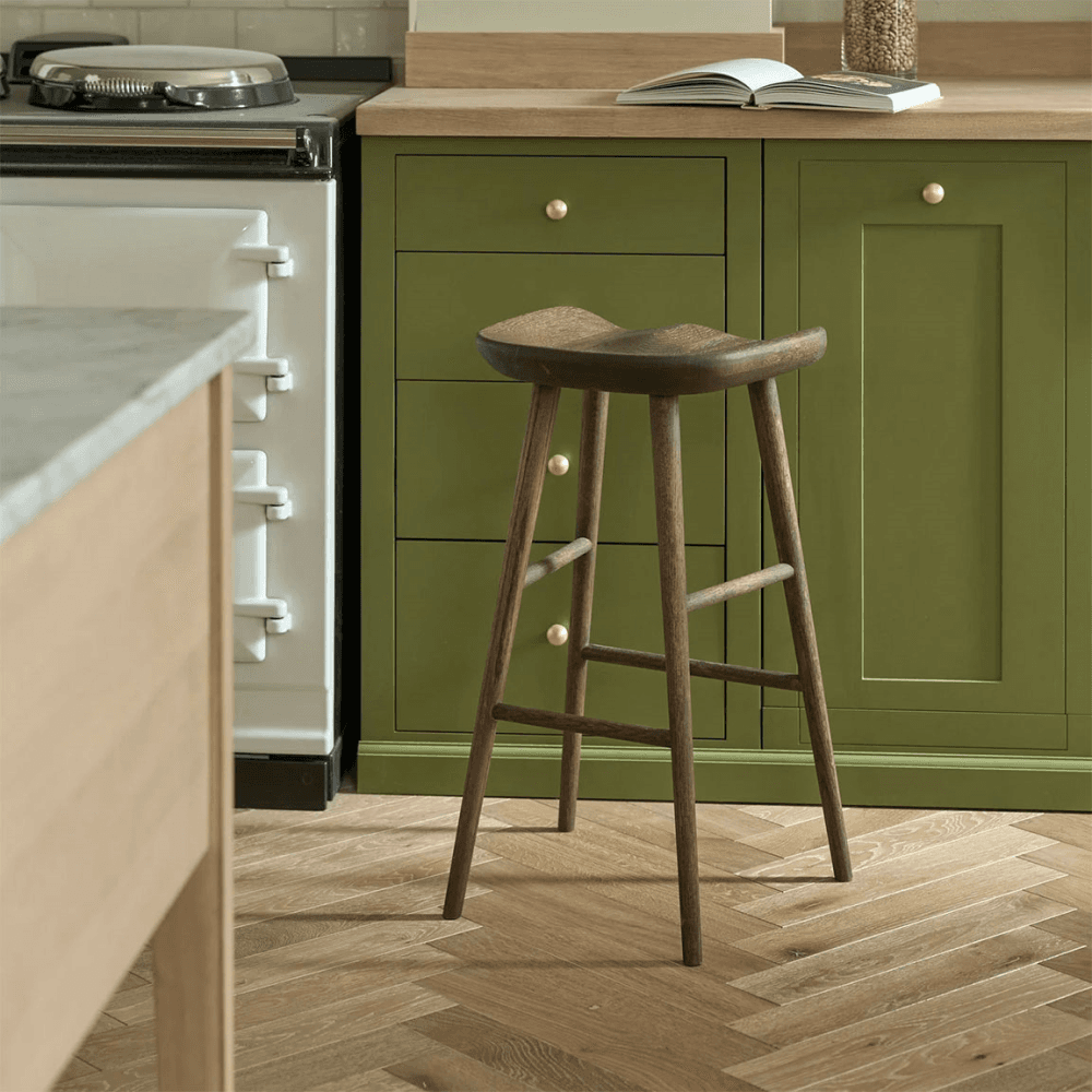 Ludlow Bar Stool, Darkened Oak