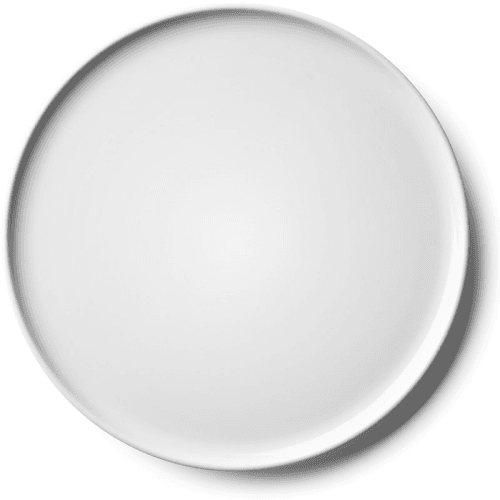 Image showing the Collective Set of 2 Lunch Pates, White product.