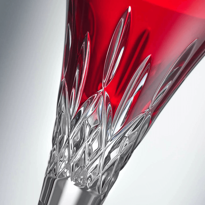 Lismore Set of 2 Toasting Flutes, Red