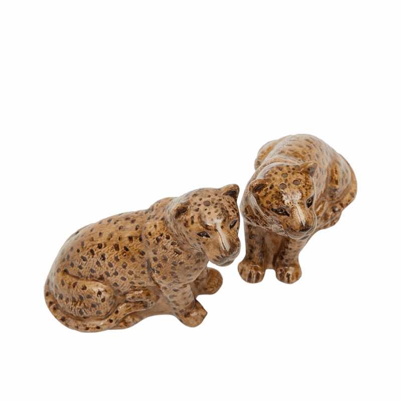 Leopard Salt & Pepper Shakers, Yellow