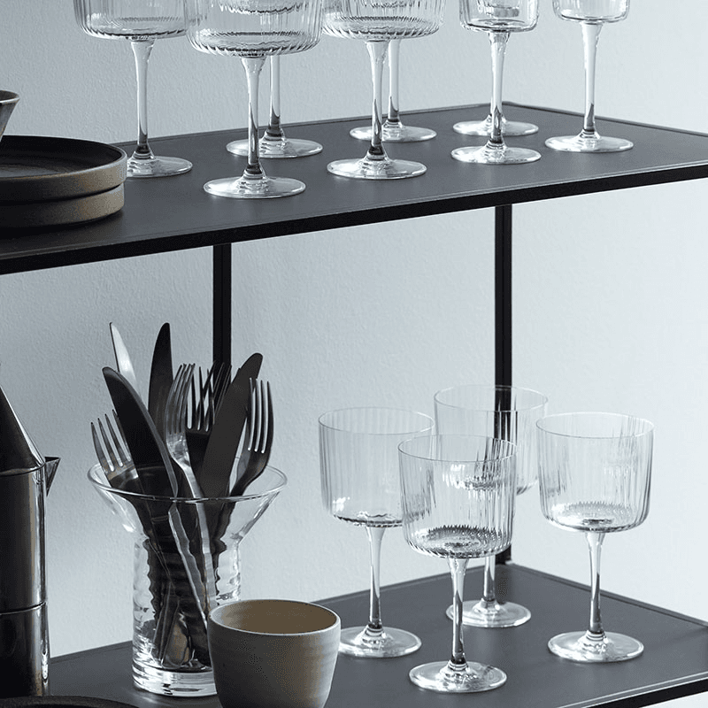 Gio Line Set of 4 Wine Glasses, Clear