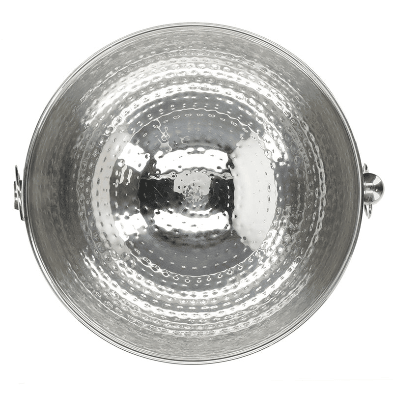 Champagne Bowl, Hammered Stainless Steel