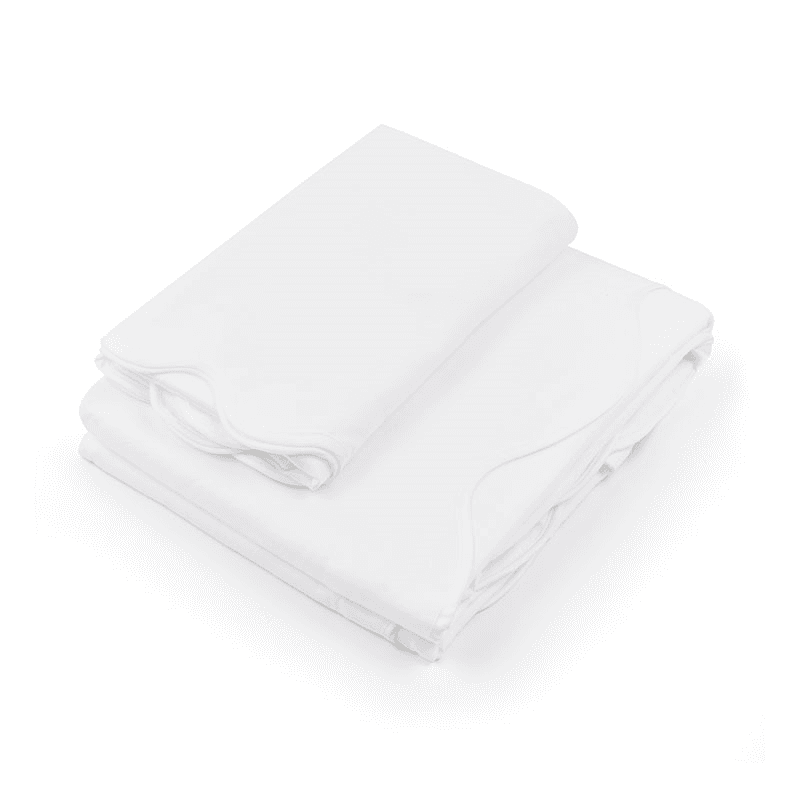 Alexandra Wavy Scalloped Duvet Cover, White