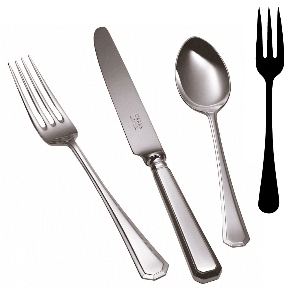Grecian Large Serving Fork, Silver Plate