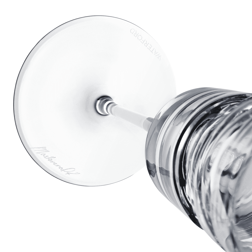 Aran Set of 2 Champagne Flutes, Clear