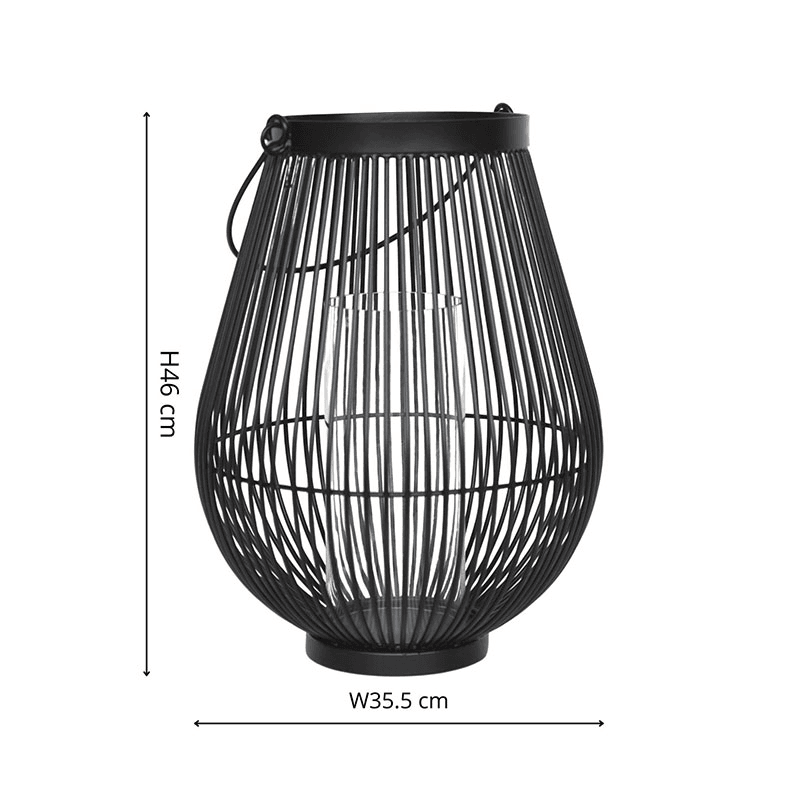Venere Lantern with Glass Insert