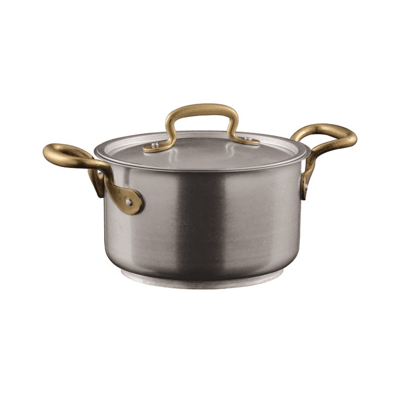 1965 Vintage Sauce pot with lid, stainless steel