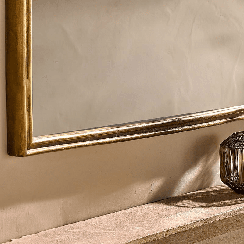 Almora Arched Mirror, Antique Brass