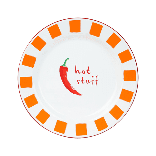 Image showing the Bon appetit Enamel Plate, Chilli product.