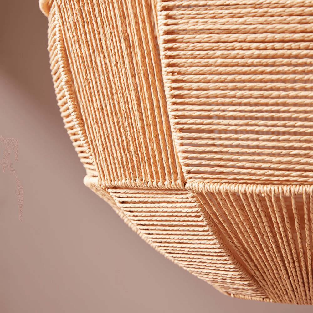 Woven Oversized Pendant, Natural