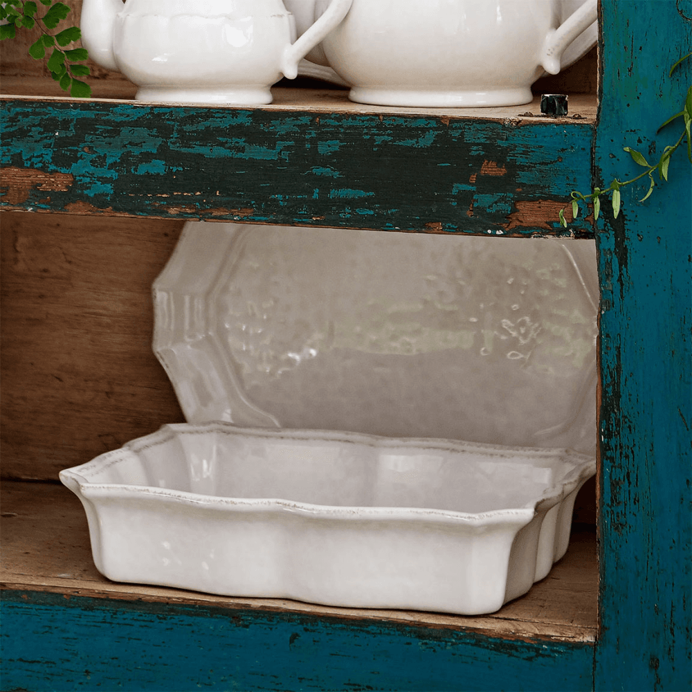Impressions Large rectangular baker, White