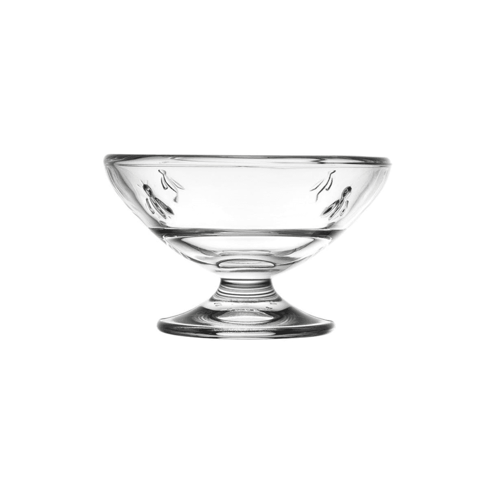 Bee Set of 6 sundae dishes, Clear