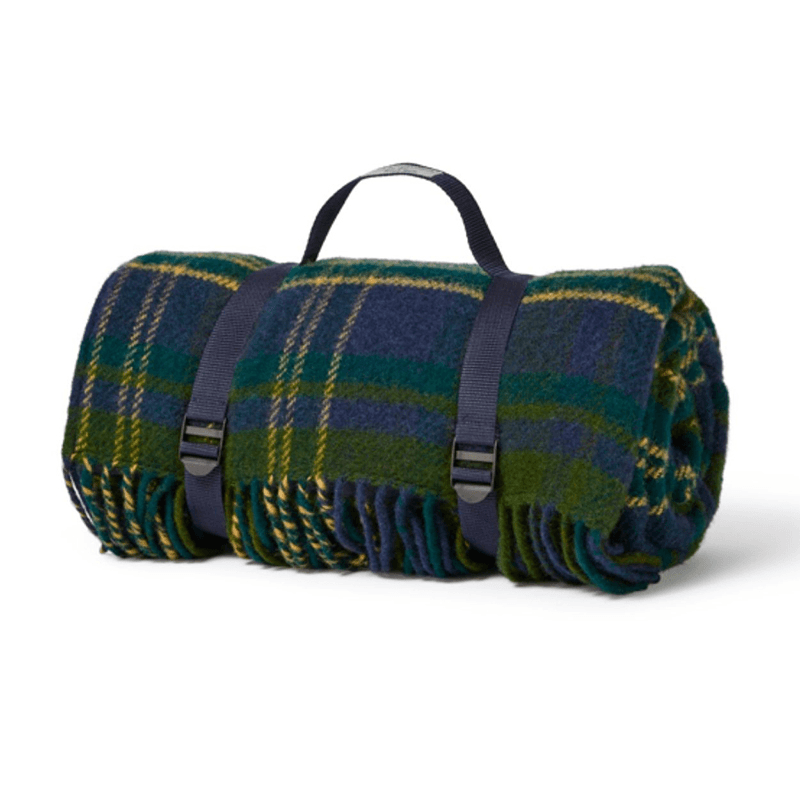 Tartan Polo Picnic Rug, Forest
