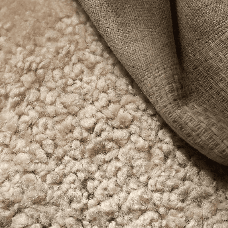 Sheepskin Cosy Pouffe, Oatmeal