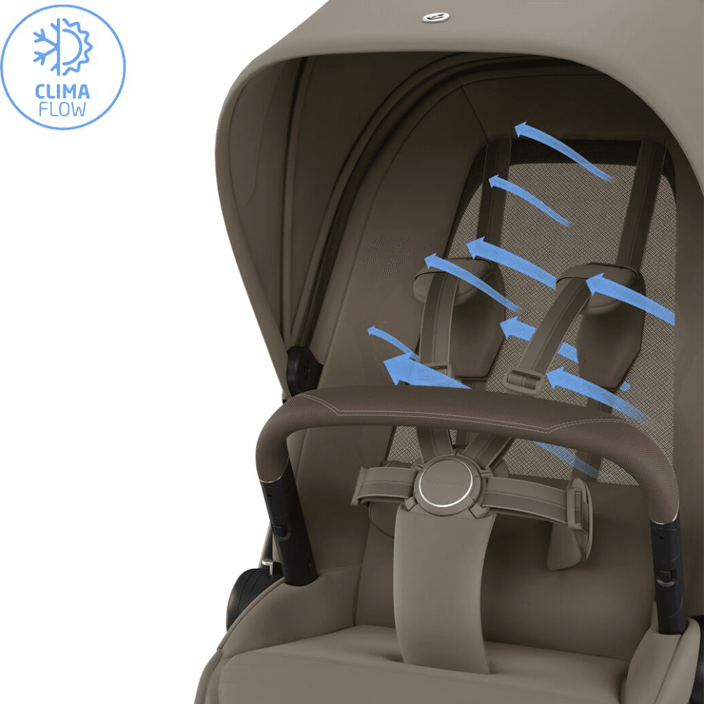 Fame 8 Piece Ultimate Coral Slide Pro Travel System, Oak Truffle