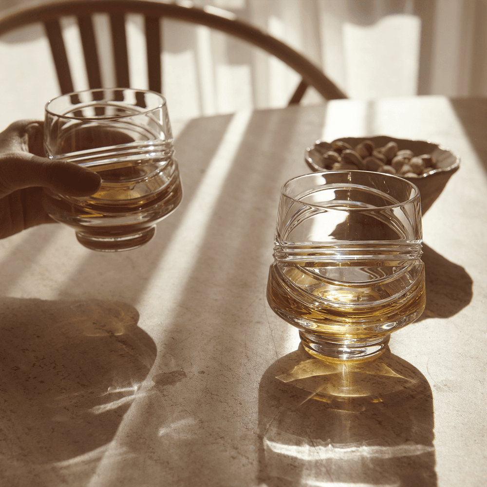 Aran Set of 2 Tumblers, Clear