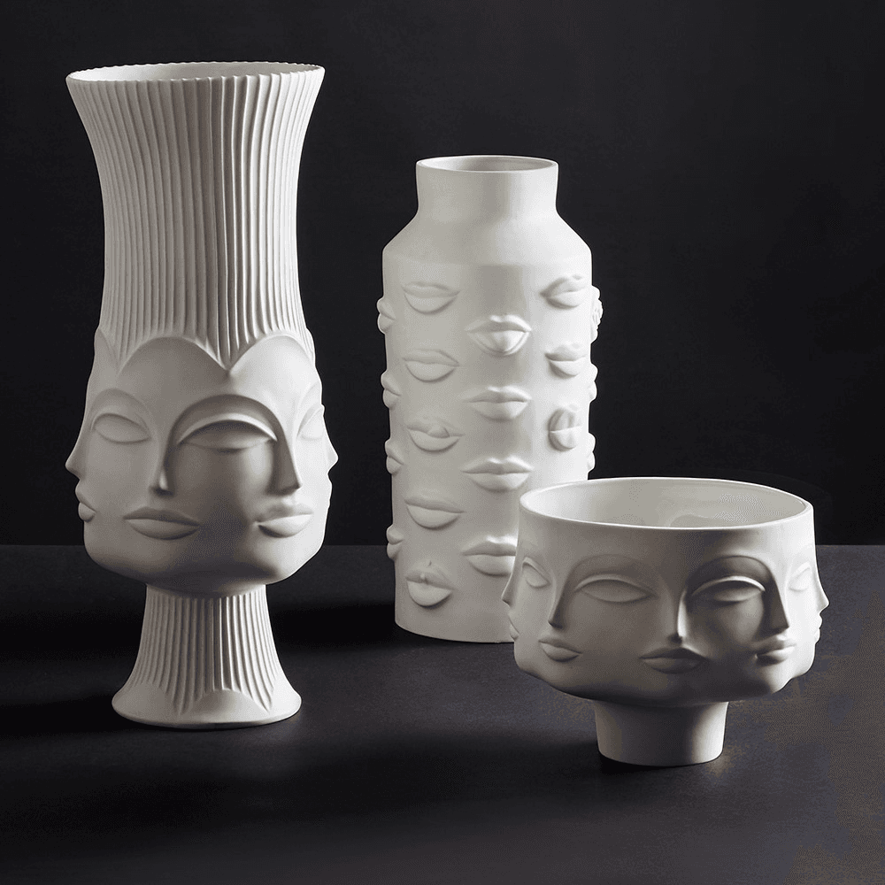 Muse Dora Maar Vase, White